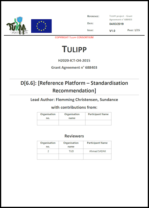 D6.6 – Reference Platform Standardization